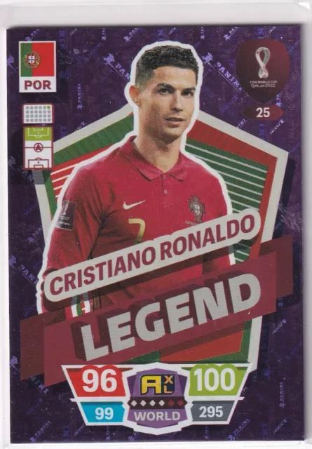 Panini Qatar World Cup Carte Num Ro Cristiano Ronaldo L Gende