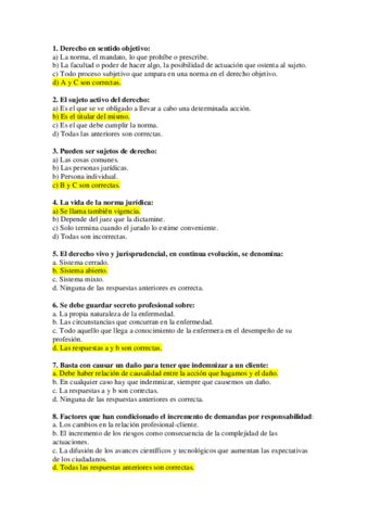 Examen Etica Legislacion Corregido Pdf