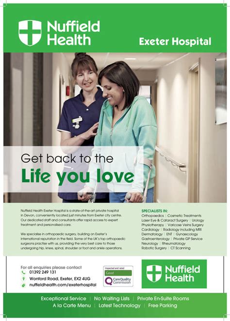 Sunday June 3 2018 Ad Exeter Nuffield Hospital Devon Life