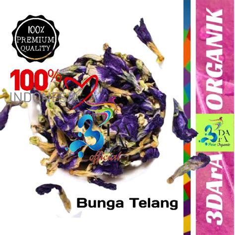 Jual Herbal Bunga Telang Kering Gr Teh Bunga Telang Kering Premium