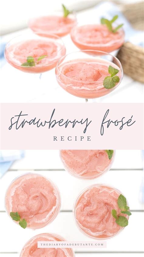 The Best Strawberry Frose Recipe Frozen Pink Cocktail Recipe