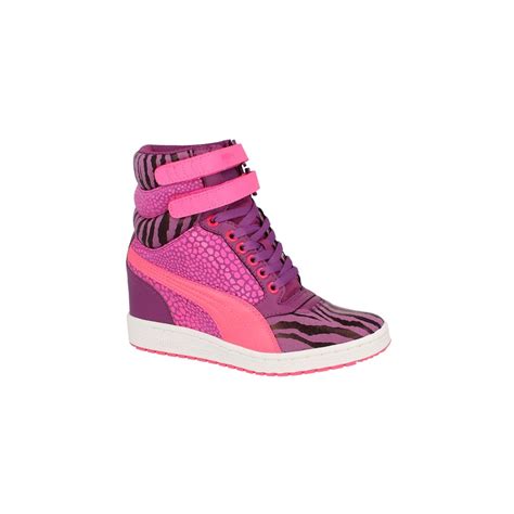 Puma Sky Wedge Reptile Wns Fioletowy Damskie Buty