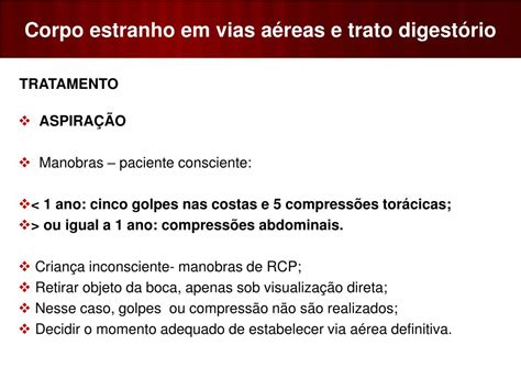 Ppt Corpo Estranho Em Vias A Reas E Trato Digest Rio Powerpoint