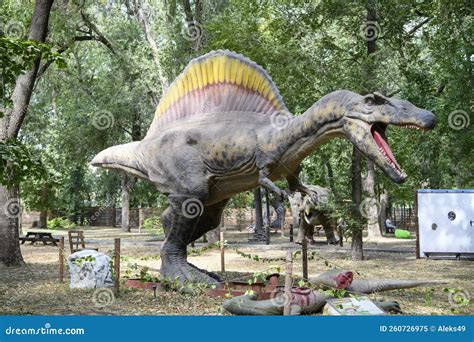 Spinosaurus In Dino Park Editorial Image Image Of Paleontology