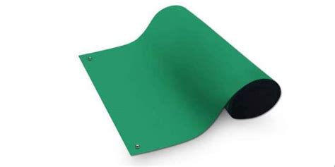 Esd Green Rubber Mat 12m X 10m Roll For Industrial Thickness 2mm