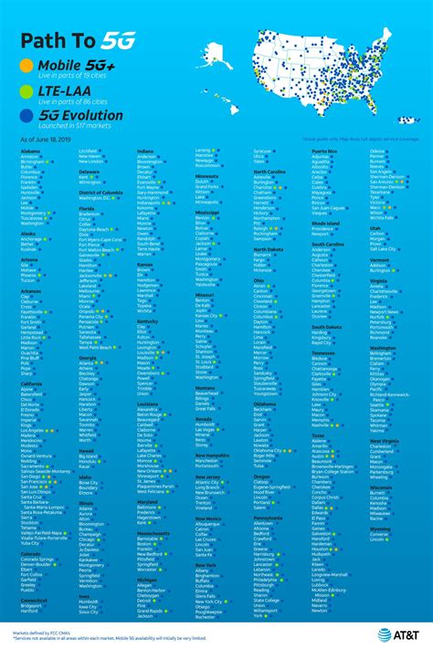 AT T 5G 5G E Network Coverage Map Which Cities Are Covered PhoneArena