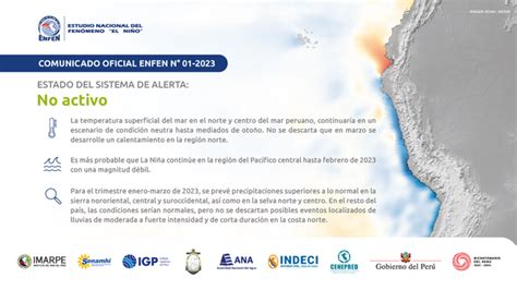 Comunicado Oficial Enfen N Noticias Instituto Del Mar Del