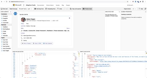 Do you use Adaptive Cards Designer? | SSW.Rules