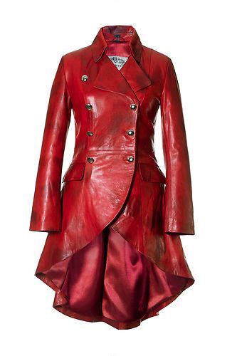 Ledermantel Damen Rot Leder Echte Lammnappa Gr Fashion