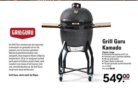 Grill Guru Kamado Classic Large Aanbieding Bij Sligro