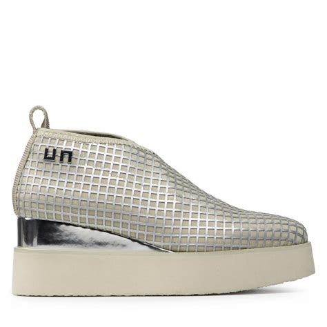 Halbschuhe United Nude Fold Stella Lo Silver Grid Eschuhe De