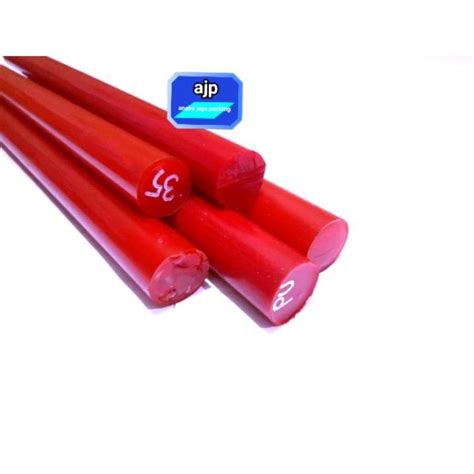 Polyurethane Rod 35mm X 50cm As Karet Pu Merah Batangan Lazada Indonesia