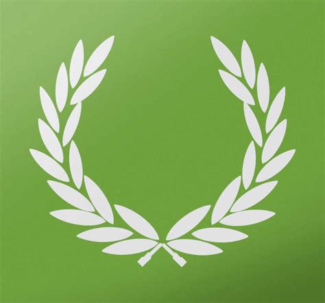 Victory Laurel Wreath Decorative Sticker Tenstickers