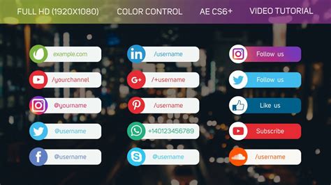 Social Media After Effects Template Free