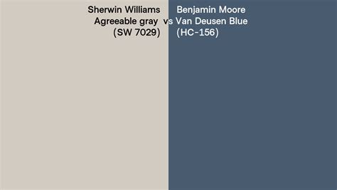 Sherwin Williams Agreeable Gray Sw 7029 Vs Benjamin Moore Van Deusen