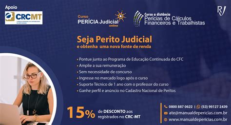 Ingresse No Atrativo Mercado De Perito Judicial CRCMT