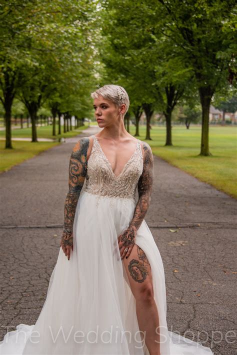 The Best Wedding Dresses For Tattooed Brides The Wedding Shoppe