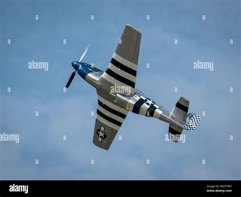 The North American P-51 Mustang during an air show Stock Photo - Alamy