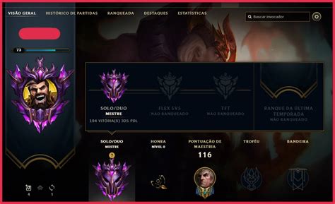 Conta League Of Legends Mestre 450 Pdl • 44 Campeões • Skins Lol Dfg