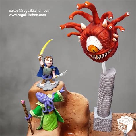 Dungeons And Dragons Cake Hobbit Beholder Illithid Or Mind Flayer