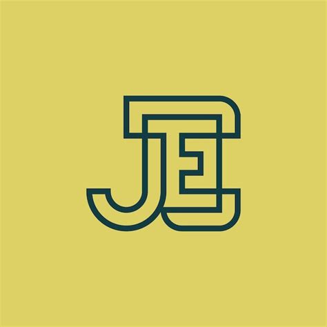 Premium Vector Modern And Elegant Initial Letter Je Or Ej Monogram Logo