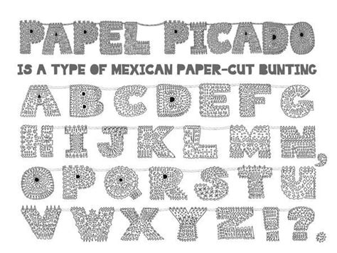 Free Svg Papel Picado Alphabet Set Svg Cut 5600 Svg File