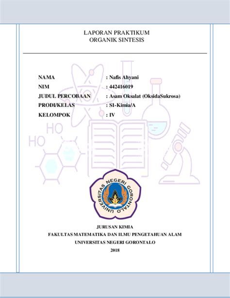 Doc Laporan Praktikum Organik Sintesis Docx Nafis Ahyani