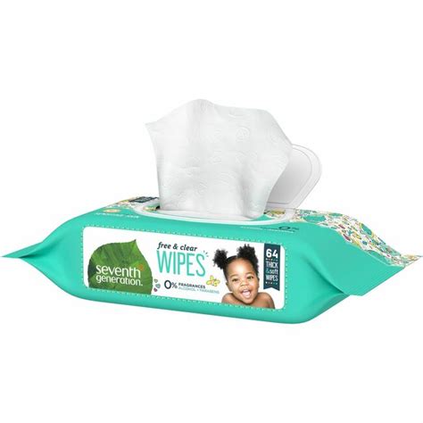 Seventh Generation Baby Wipes 2 Ply Natural Paper Alcohol Free