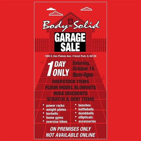 Only 8 days left until our massive once-in-a-lifetime warehouse garage ...