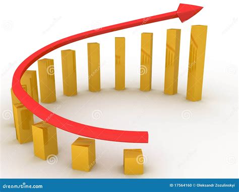 Economic growth charts stock illustration. Image of corporate - 17564160