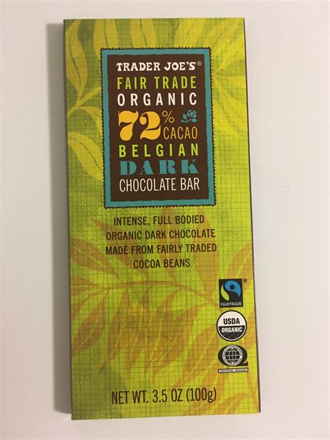 Trader Joes Dark Chocolate Organic 72 Cacao Trader Joes Reviews