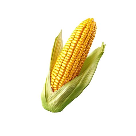 Premium PSD Fresh Corn Isolated On White Background