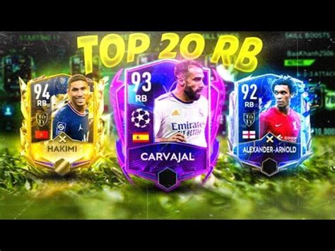 TOP 20 BEST RB IN FIFA MOBILE 22 ENDGAME RIGHT BACK CARDS WHO IS