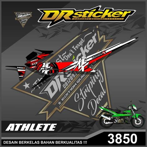 Striping Sticker Motor Athlete Semifull Striping Motor Kawasaki