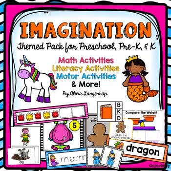 Preschool Imagination Theme Math and Literacy Activities by MsKinderhop