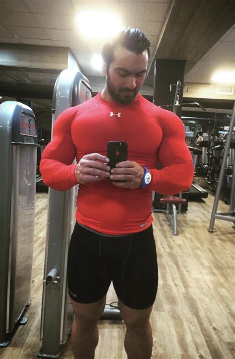 Red Under Armour Compression Pecs Rclothedmuscle