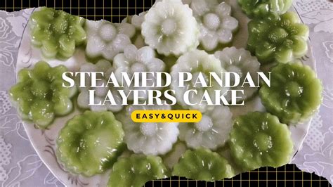 Steamed Pandan Layer Cake How To Make Easy Pandan Layers Cake