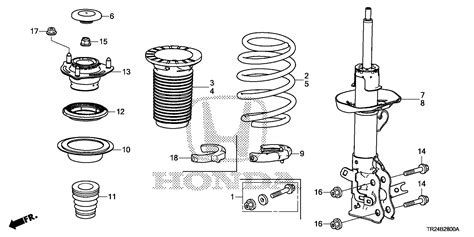 Honda Civic Spring L Fr Absorber Front Shock 51406 TR2 A02