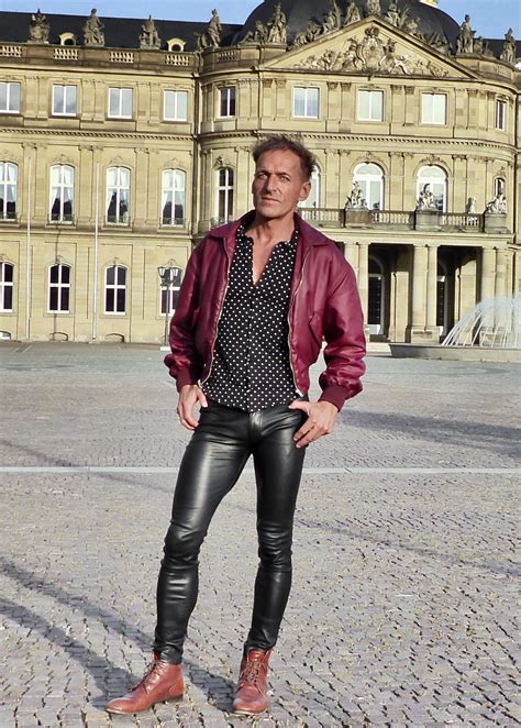 With Skin Tight Skinny Stretch Leather Jeans And Jacket Outfit Menstyle