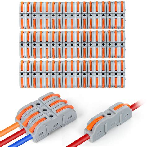 Kabelverbinder Set 40 Stück SPL 1 Durchgangsverbinder Kabelklemmen