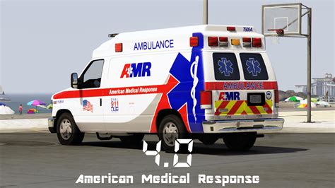 American Medical Response AMR Ambulance Skin Pack GTA5 Mods