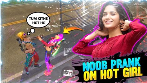 Noob Prank With Cute Girl 😍 Free Fire Funny Prank 🤣 Free Fire Wtf