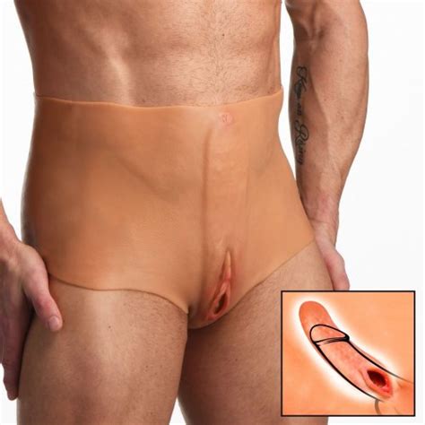 Master Series Wearable Silicone Vagina Ass Pussy Panties Large