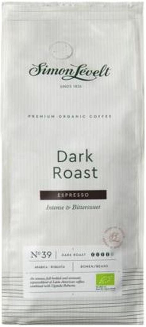 Simon Levelt Koffie Dark Roast Espresso Bio Gr Bol