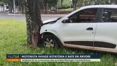 Meio Dia Paran Londrina Motorista Invade Rotat Ria E Bate Em