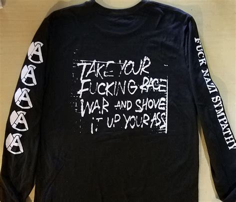 AUS ROTTEN Fuck Nazi Sympathy Long Sleeve Shirt Profane Existence Online Store Powered By