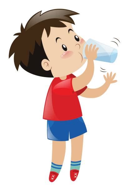 Royalty Free Kids Drink Water Clip Art, Vector Images & Illustrations - iStock