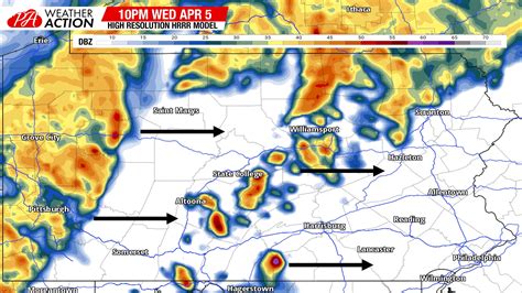 Severe Weather Possible in Pennsylvania Wednesday Into Thursday as Spring Heat Challenges Record ...