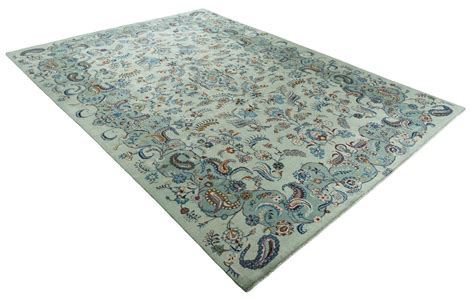 Keshan Kork Very Fine Persian Carpet With Signature Rug 406 Cm