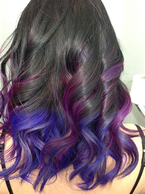 Purple Violet Ombre Hair Purple Ombre Hair Bright Hair Colors Hair Pictures